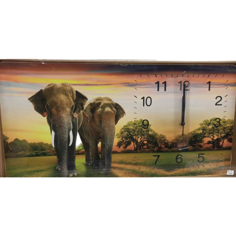 RELOJ DE PARED ELEFANTES